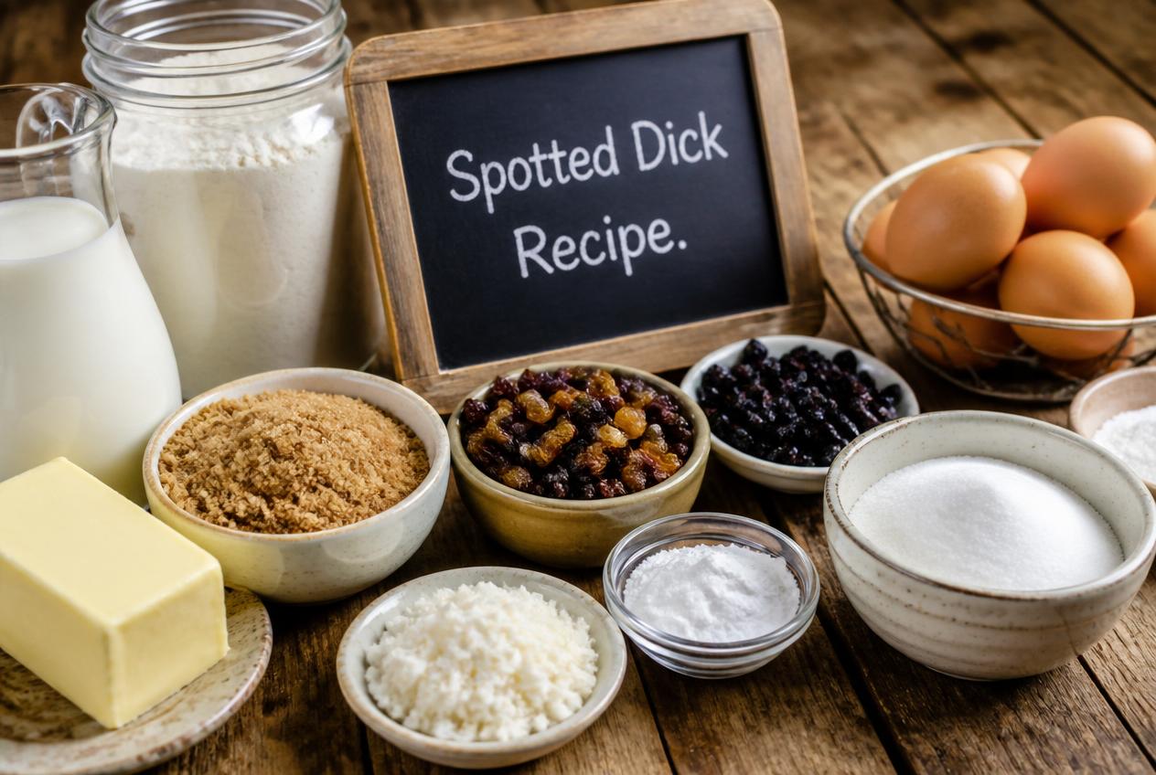 Spotted Dick Recipe Ingredients