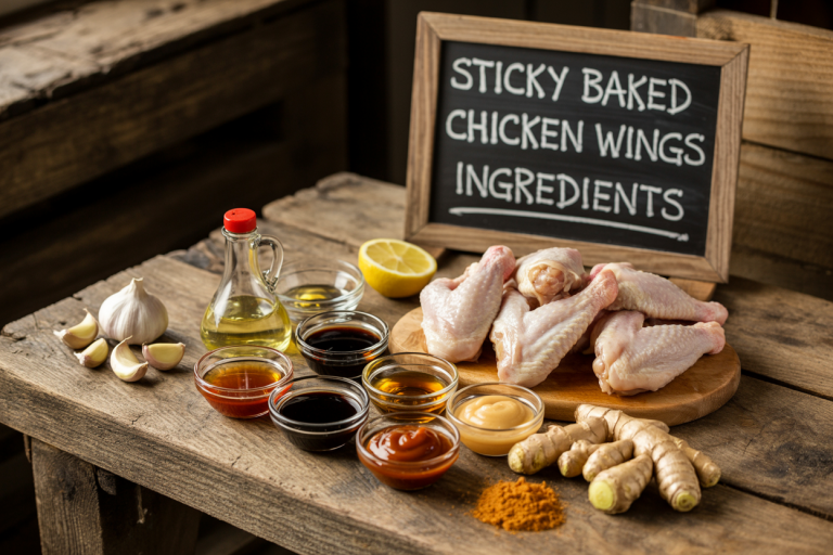 Sticky Baked Chinese Chicken Wings Ingredients