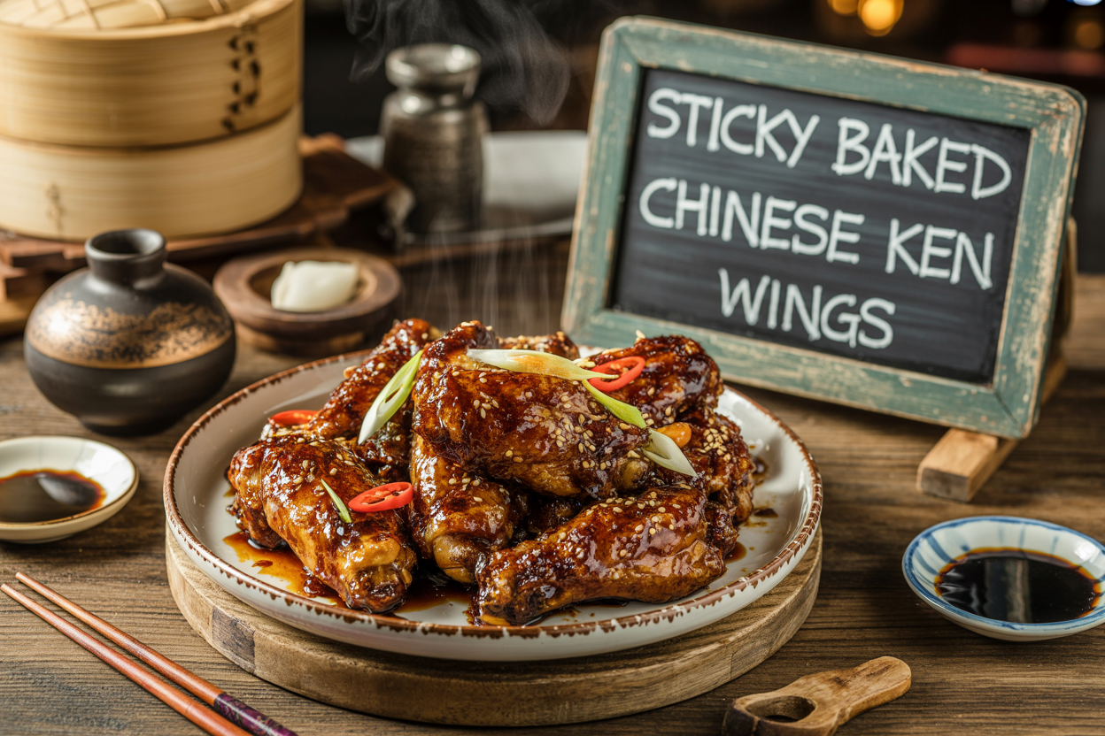 Sticky Baked Chinese Chicken Wings