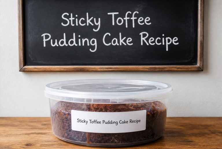 Sticky Toffee Pudding Cake Recipe Storage TIps