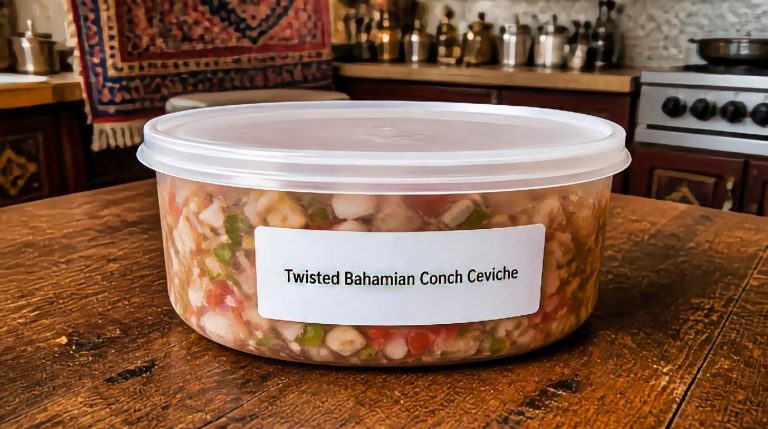 Twisted Bahamian Conch Ceviche Storage Tips