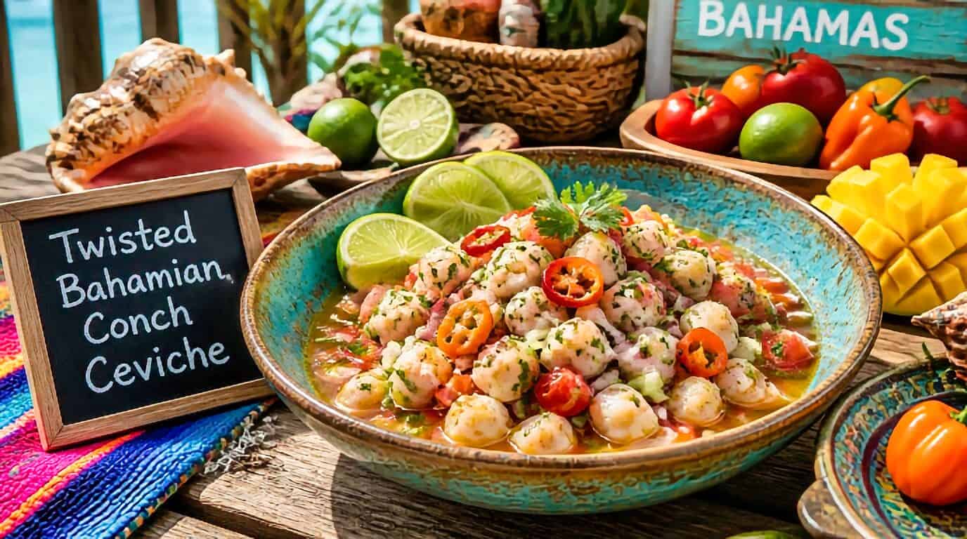 Twisted Bahamian Conch Ceviche