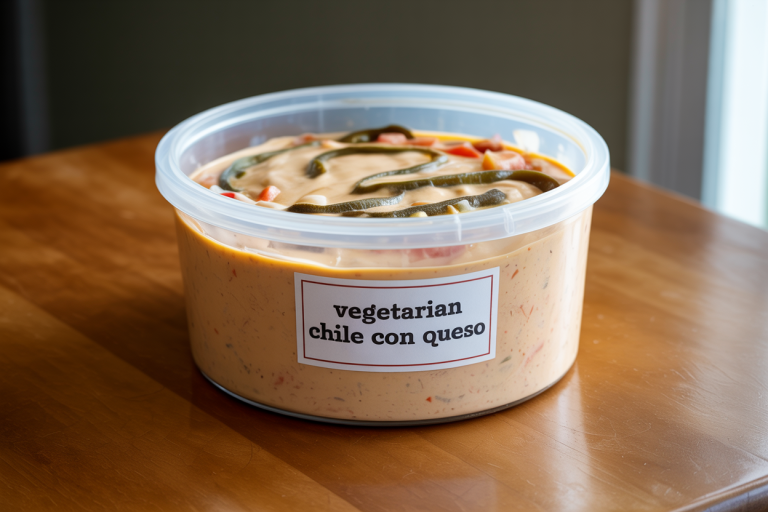 Vegetarian Chile con Queso Storage Tips