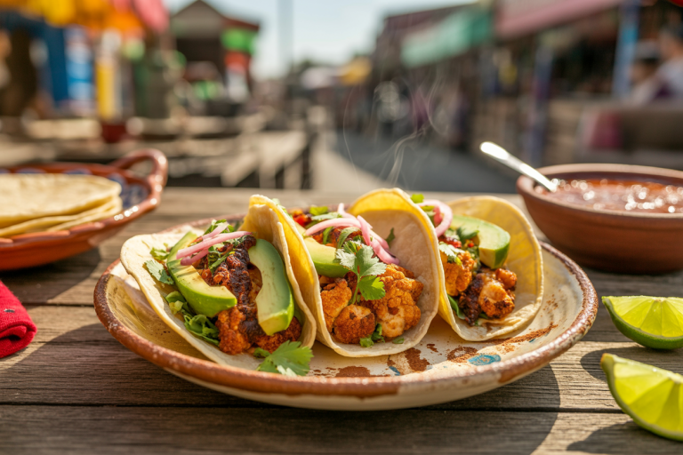 Vegetarian Crispy Cauliflower Tacos