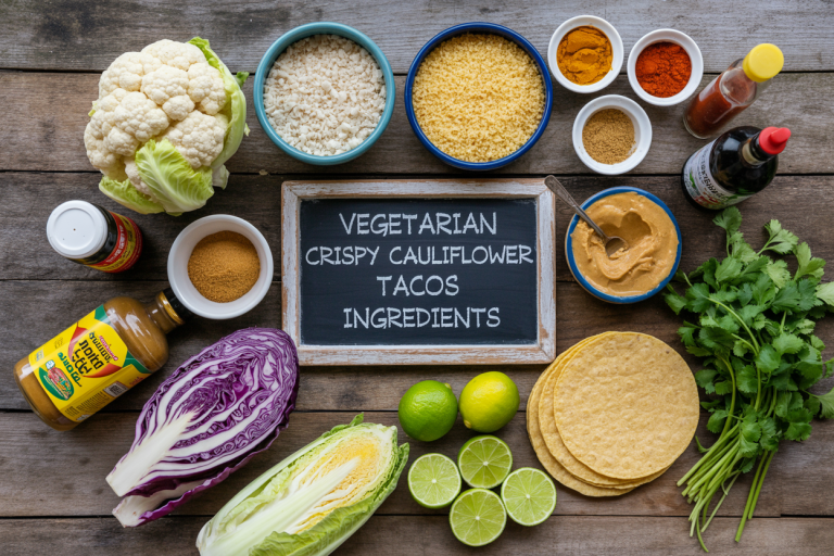 Vegetarian Crispy Cauliflower Tacos Ingredients