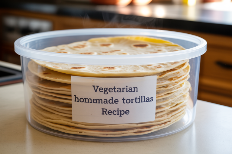 Vegetarian Homemade Tortillas Recipe Storage Tips