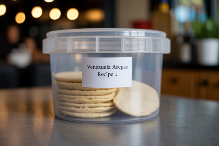 Venezuela Arepas Recipe Storage