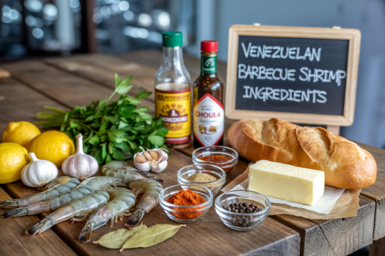 Venezuelan Barbecue Shrimp Ingredients