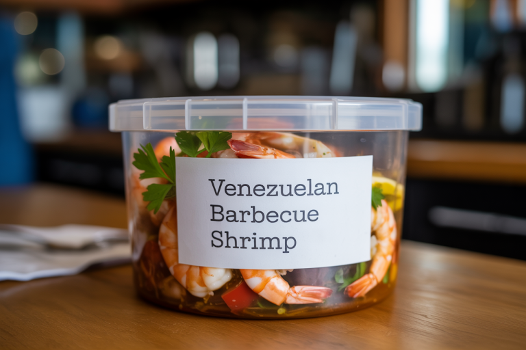 Venezuelan Barbecue Shrimp Storage TIps