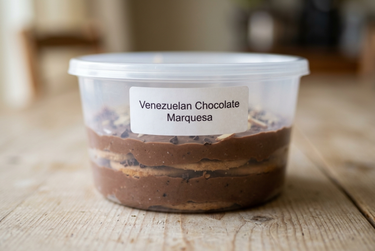 Venezuelan Chocolate Marquesa Storage