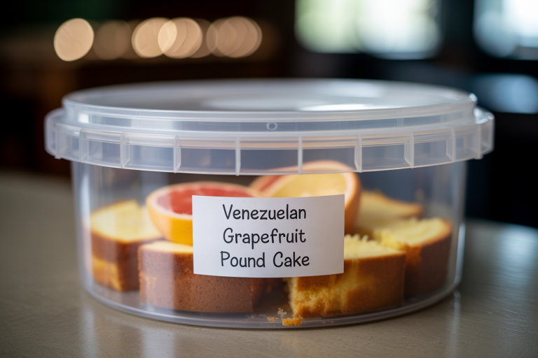 Venezuelan Grapefruit Pound Cake Storage TIps