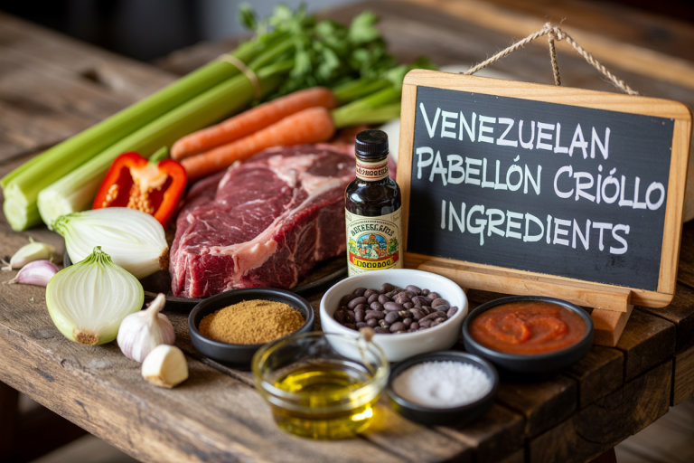 Venezuelan Pabellón Criollo Ingredients