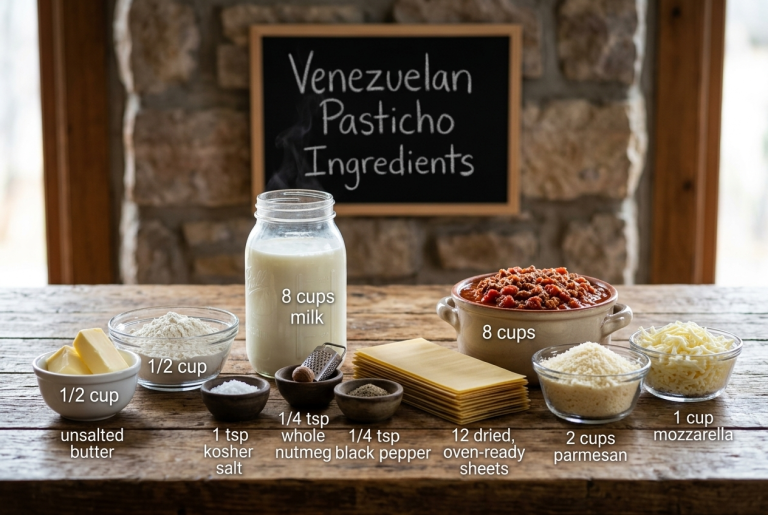 Venezuelan Pasticho Ingredients