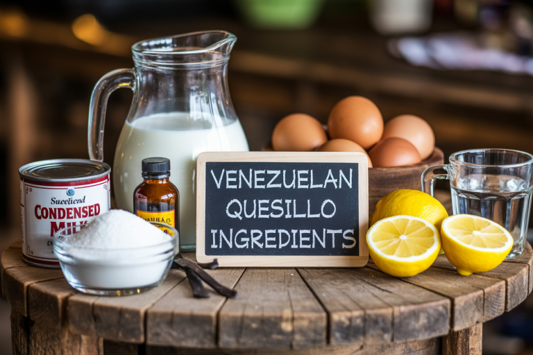 Venezuelan Quesillo Ingredients