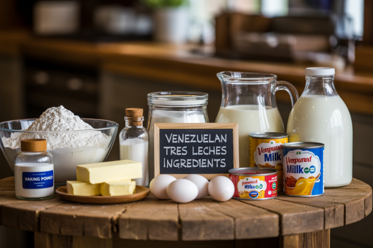 Venezuelan Tres Leches Cake Ingredients