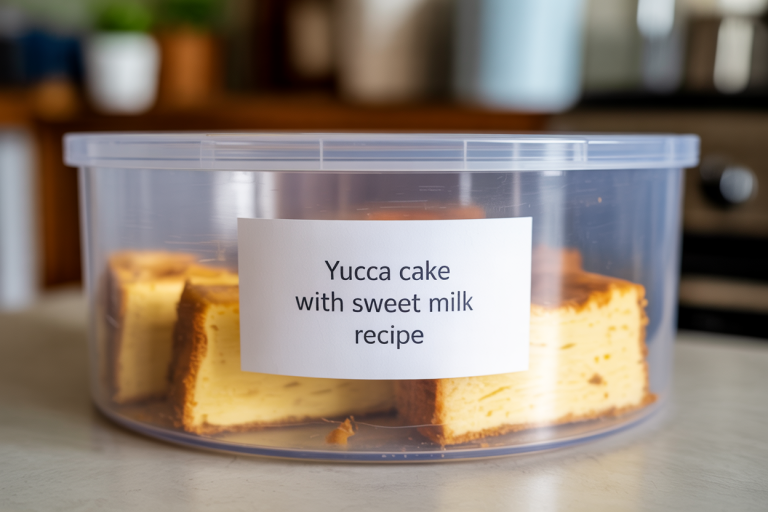 Yucca Cake with Sweet Milk Recipe Storage Tips