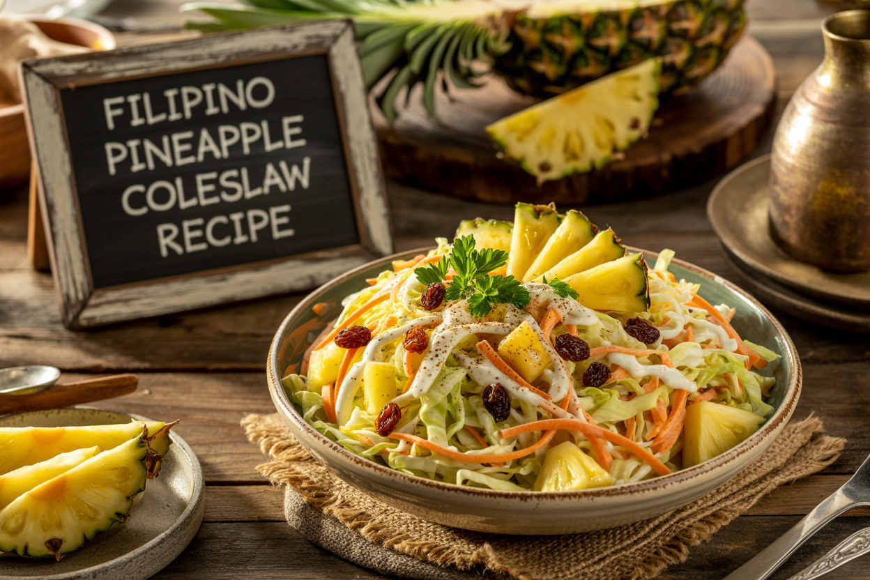 Filipino Pineapple Coleslaw Recipe