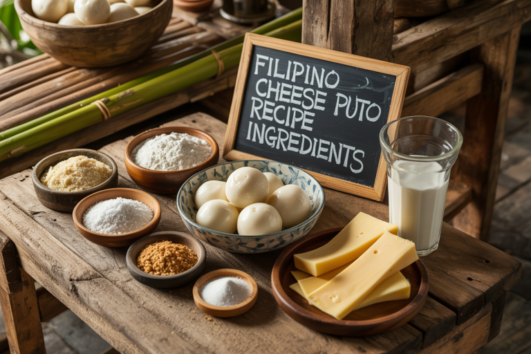 Filipino Cheese Puto Recipe Ingredients