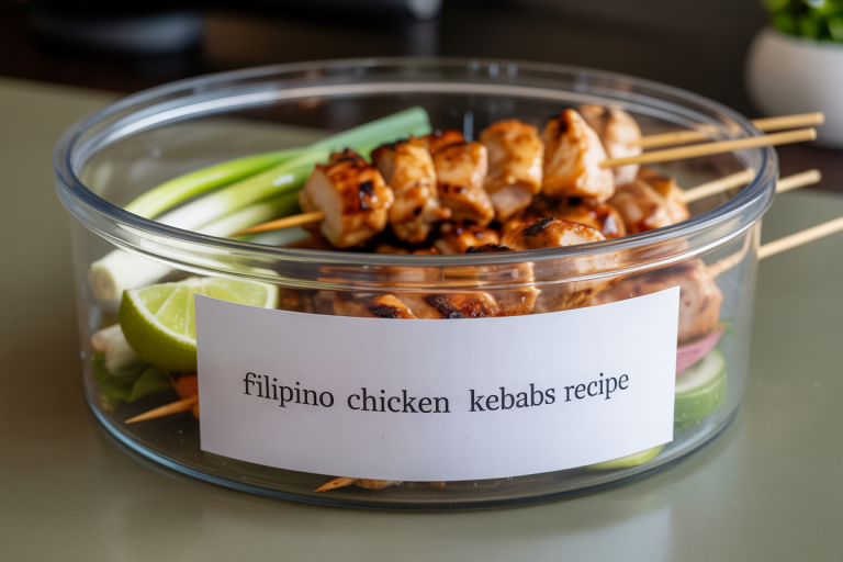 Filipino Chicken Kebabs Recipe Storage TIps