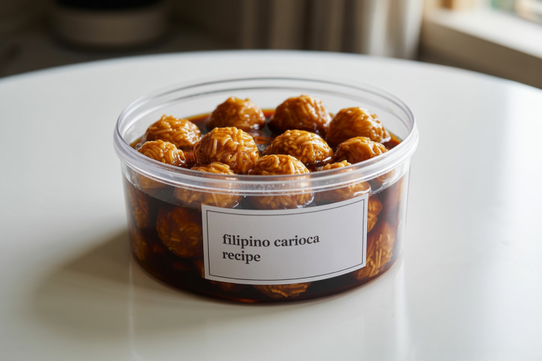 Filipino Carioca Recipe Storage Tips