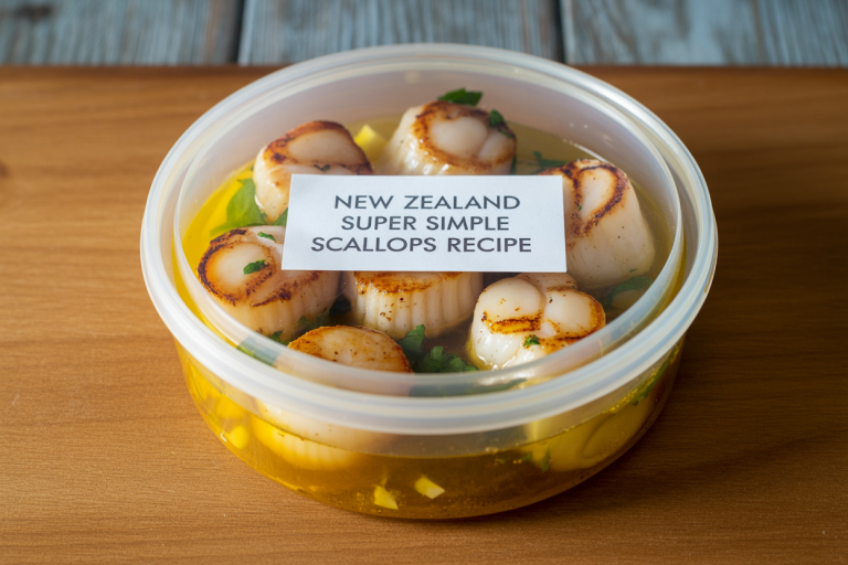 New Zealand Super Simple Scallops Recipe Storage TIps