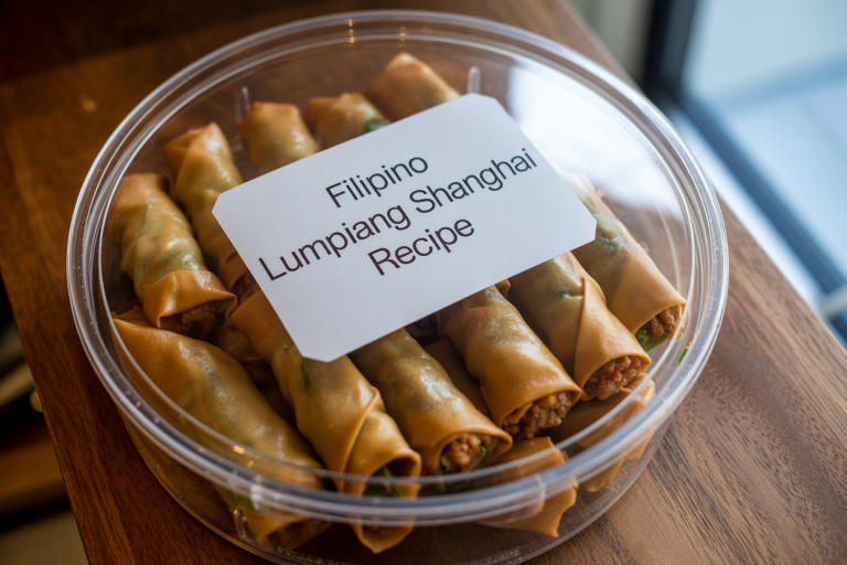 Filipino Lumpiang Shanghai Recipe Storage TIps