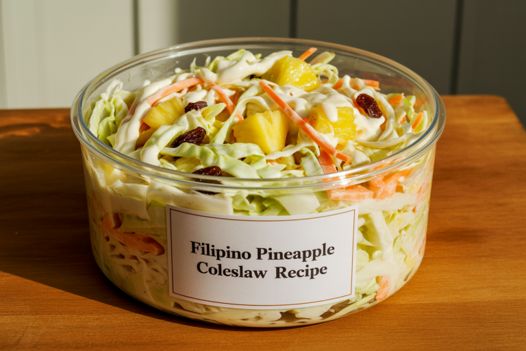 Filipino Pineapple Coleslaw Recipe Storage Tips