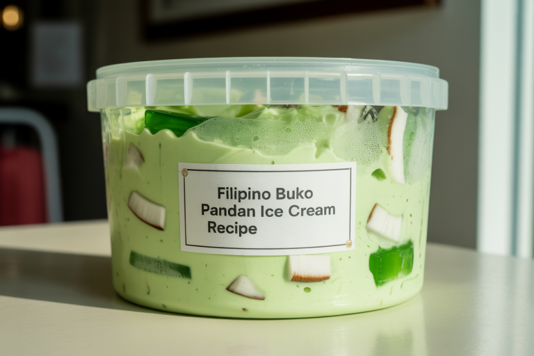 Filipino Buko Pandan Ice Cream Recipe Storage TIps