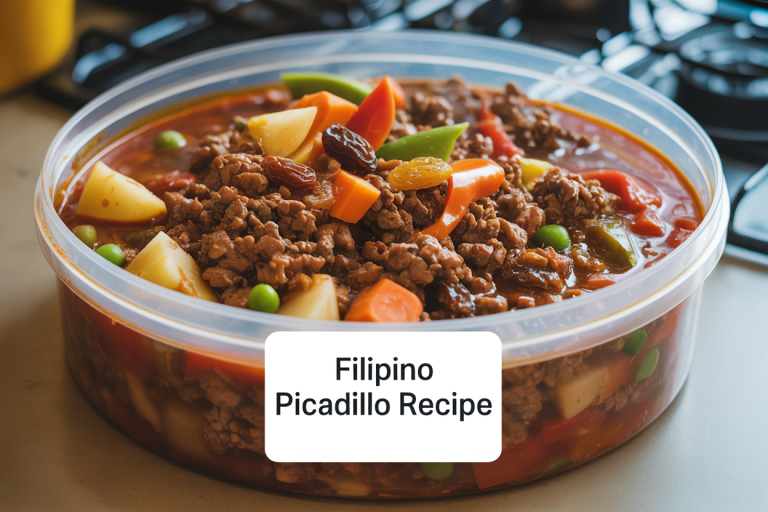 Filipino Picadillo Recipe Storage TIps