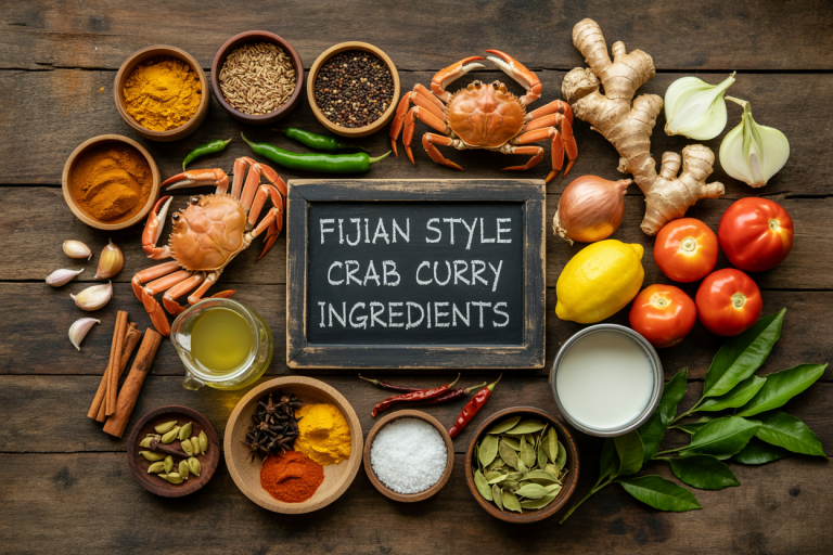Fijian Style Crab Curry Ingredients