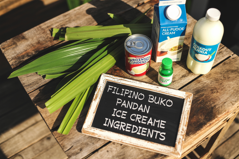 Filipino Buko Pandan Ice Cream Recipe Ingredients