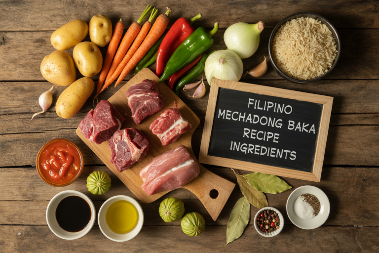 Filipino Mechadong Baka Recipe Ingredients