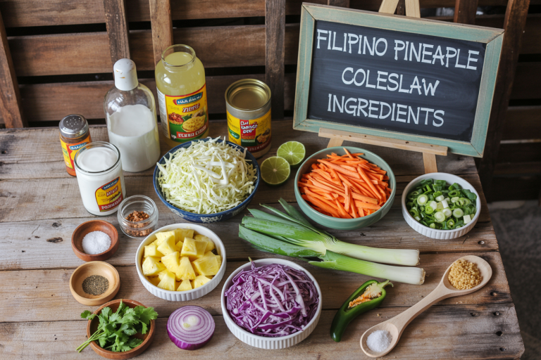 Filipino Pineapple Coleslaw Recipe Ingredients
