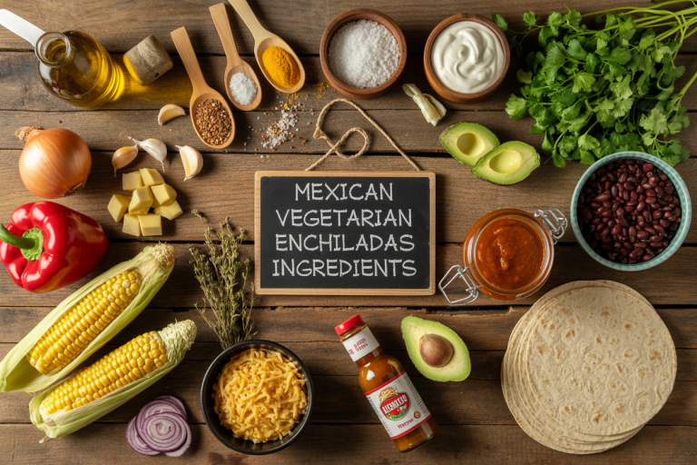 Mexican Vegetarian Enchiladas Ingridients