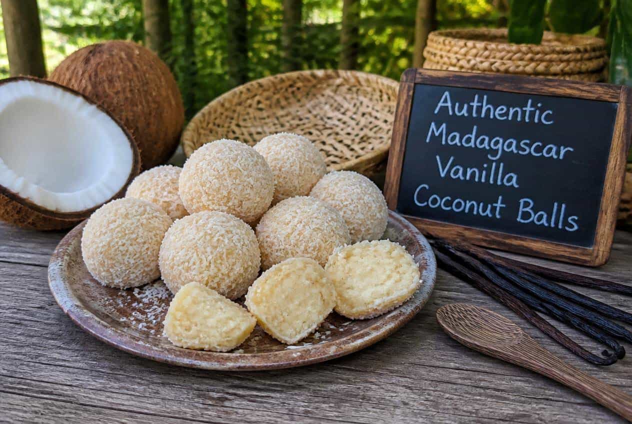 Authentic Madagascar Vanilla Coconut Balls