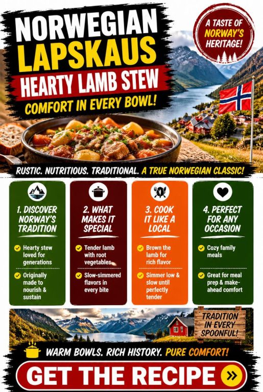 Norwegian Savory Lamb Stew (Lapskaus)