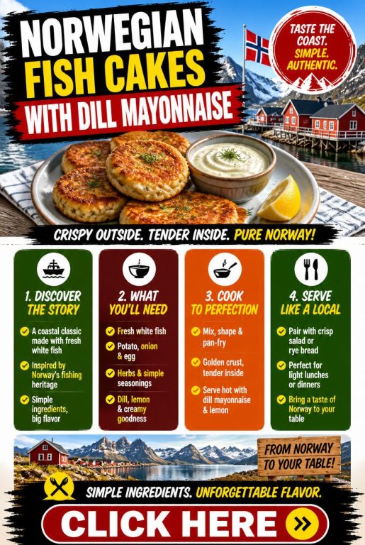 Norwegian Fish Cakes with Dill Mayonnaise