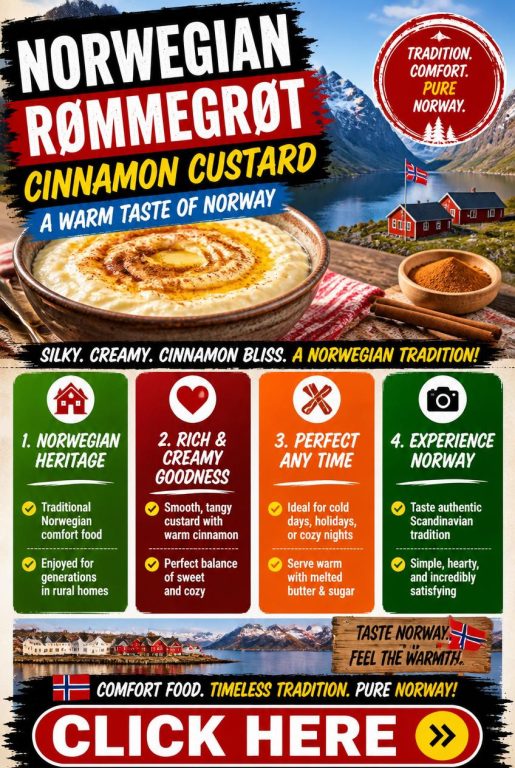 Norwegian Cinnamon Custard (Rømmegrøt)