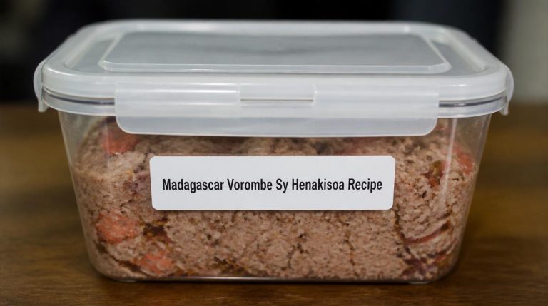 Madagascar Vorombe Sy Henakisoa Recipe Storage Tips