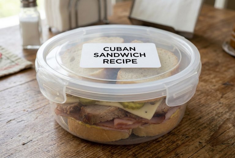 Cuban Sandwich Recipe Storage TIps