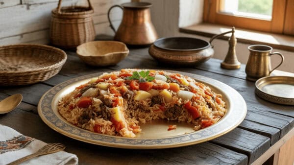 11. Persian Iranian Estamboli Polo Recipe