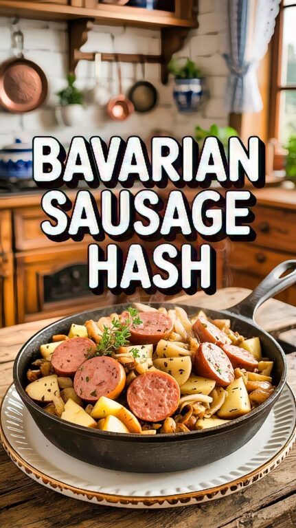 12. Bavarian Apple-Sausage Hash Recipe