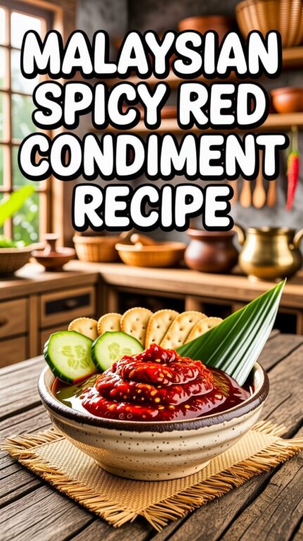 Malaysian Spicy Red Condiment Recipe
