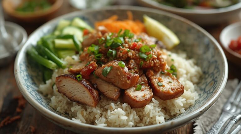 13. Vietnamese Broken Rice Com Tam Recipe with Grilled Pork