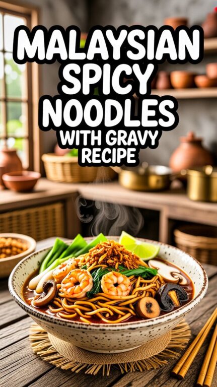 Malaysian Spicy Noodles with Gravy Recipe