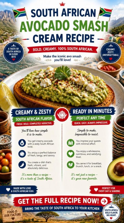 South African Avocado Smash Cream Recipe
