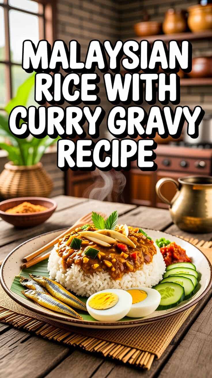 Malaysian Rice with Curry Gravy Recipe