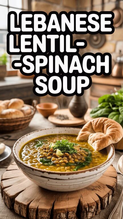 Lebanese lentil and spinach soup recipe