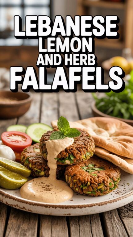 Lebanese Lemon and Herb Falafel Recipe