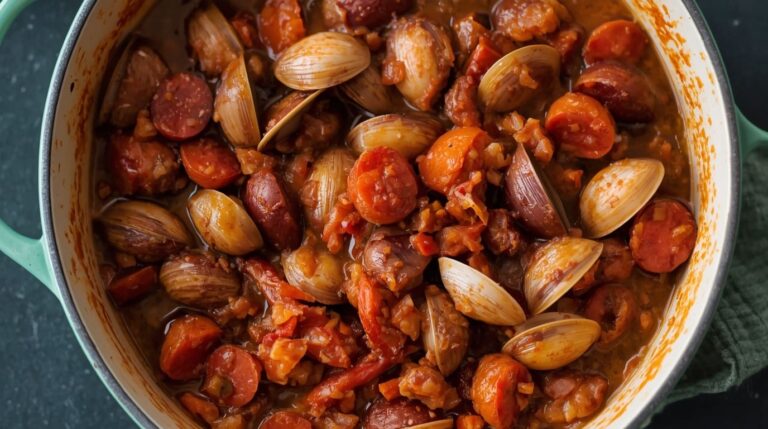 20. Portuguese Clam and Sausage Stew